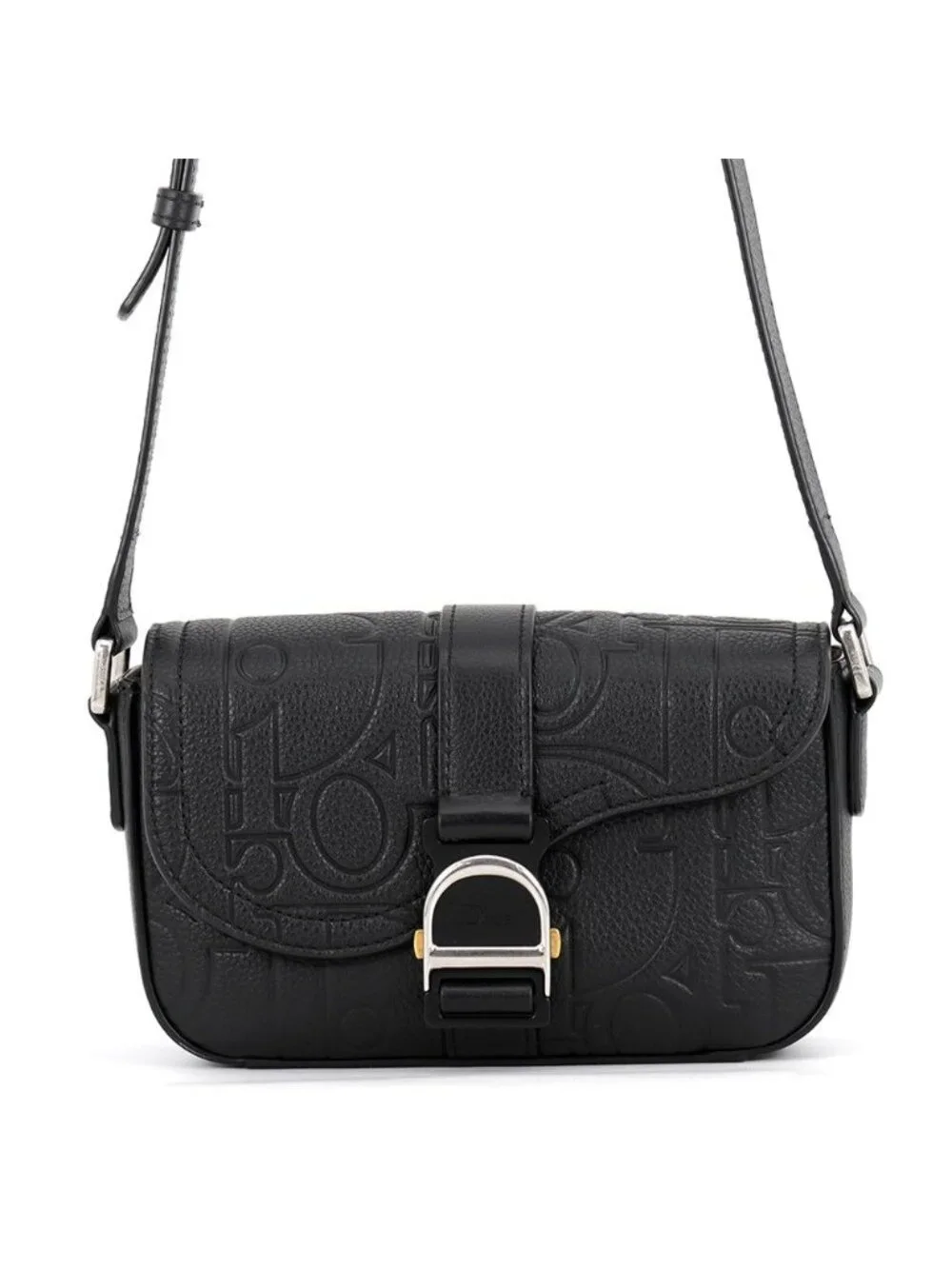 Dior Shoulder Bag Saddle Heritage Black